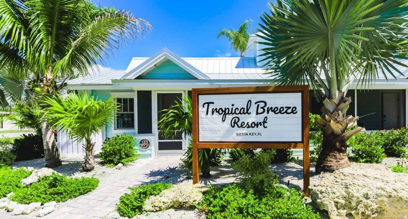 tropical beach resort exterior 