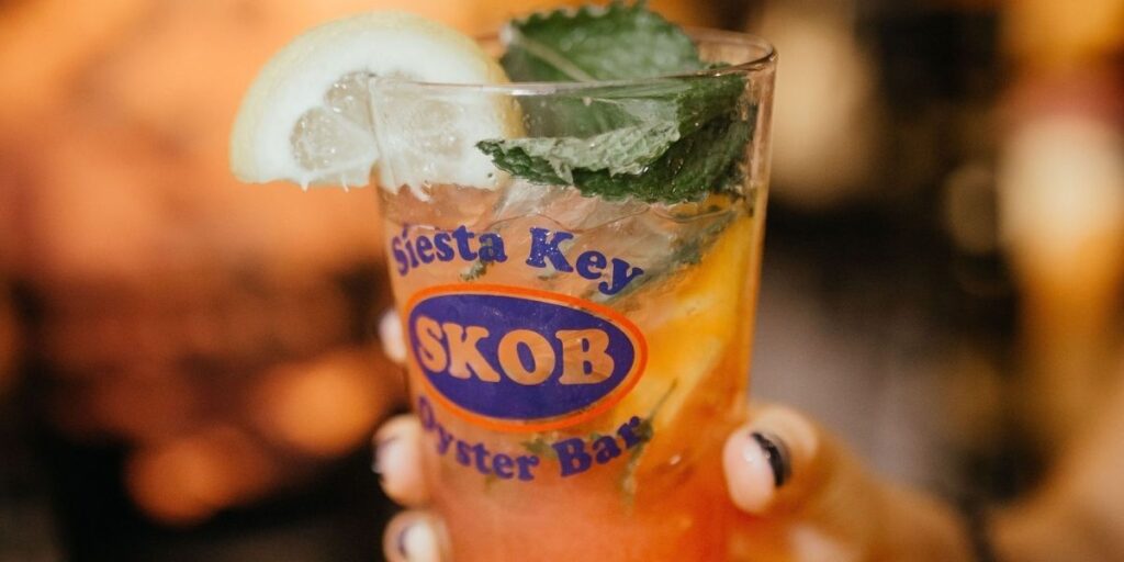Siesta Key Oyster Bar cocktail glass